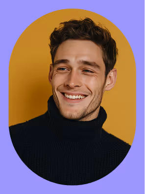 A smiling man, representing a candidate on a shortlist.